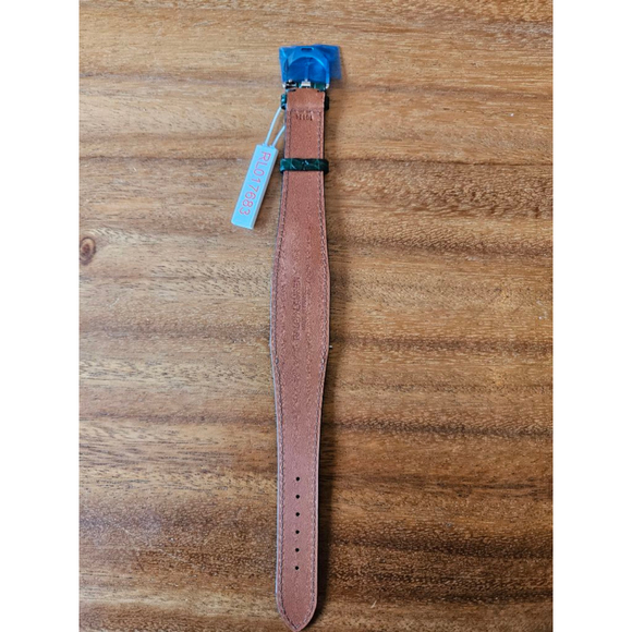 NWT Men's Ralph Lauren Green Alligator Stirrup Watch Strap Medium - Picture 7 of 9